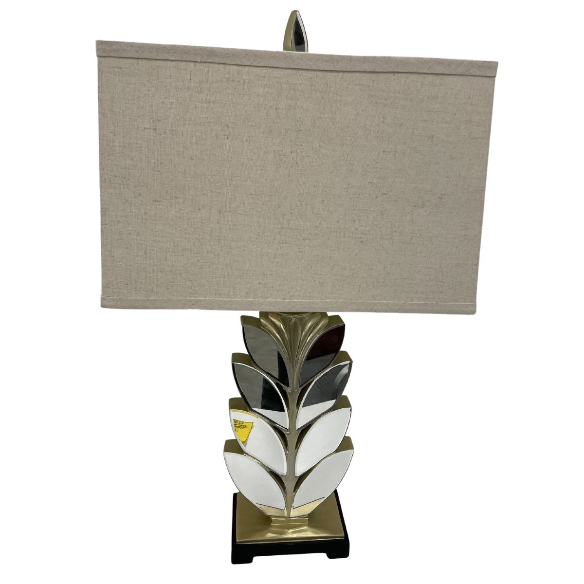 Gold Lamp W/ Flower Design Mirrors & Tan Lamp Shade Dallas, Addison ...