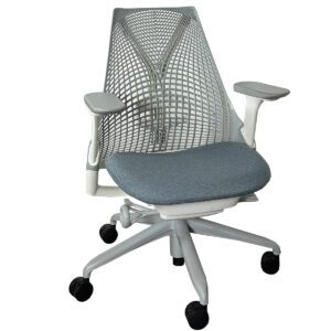 Used Herman Miller Sayl Task Chair With Grey Upholstered Seat