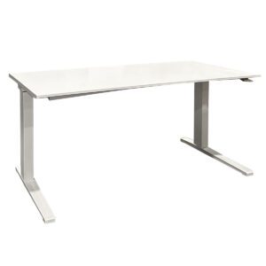 Used 60"W Herman Miller Renew Sit-to-Stand Desk in White