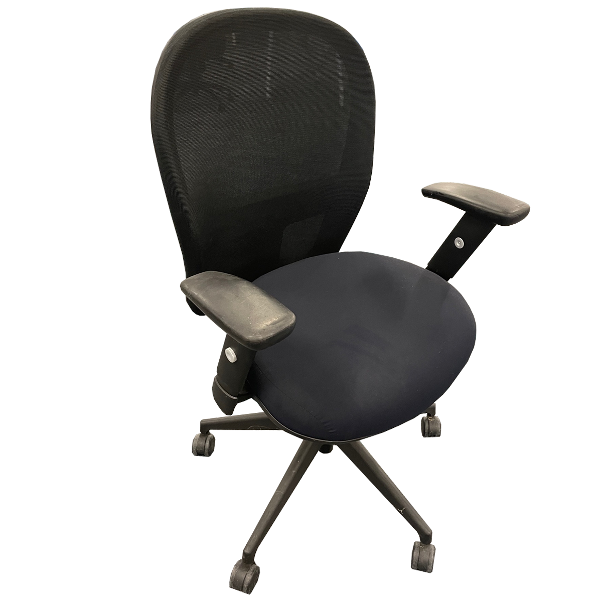 Used SitOnIT Mesh-Back Task Intensive Chair In Black W/ Upholstered ...