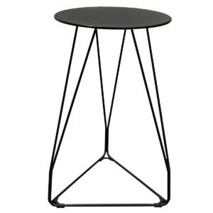 Used Herman Miller 18" Polygon Wire Table in Black Finish