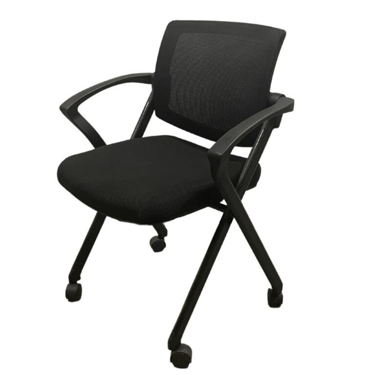 Haworth Very Series Dark Grey Plastic Break Room Chair W  Grey Frame 