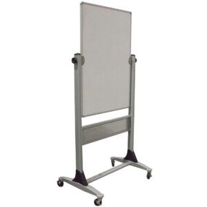 Used 39" W Mobile Dual-Sided White Board This mobile white board features dual sides and a flipping mechanism, offering a large writing surface that can be easily rotated for versatile use. Dual-Sided for Maximum Writing Space Flipping Mechanism Mobile Design for Easy Movement Dimensions: 39" wide x 77" high Ideal for conference rooms, classrooms, and collaborative workspaces.