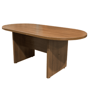 Used 71" W Walnut Laminated Racetrack Conference Table